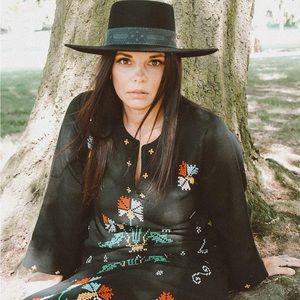 Vintage 60s/70s Caftan Embroidered Maxi Dress